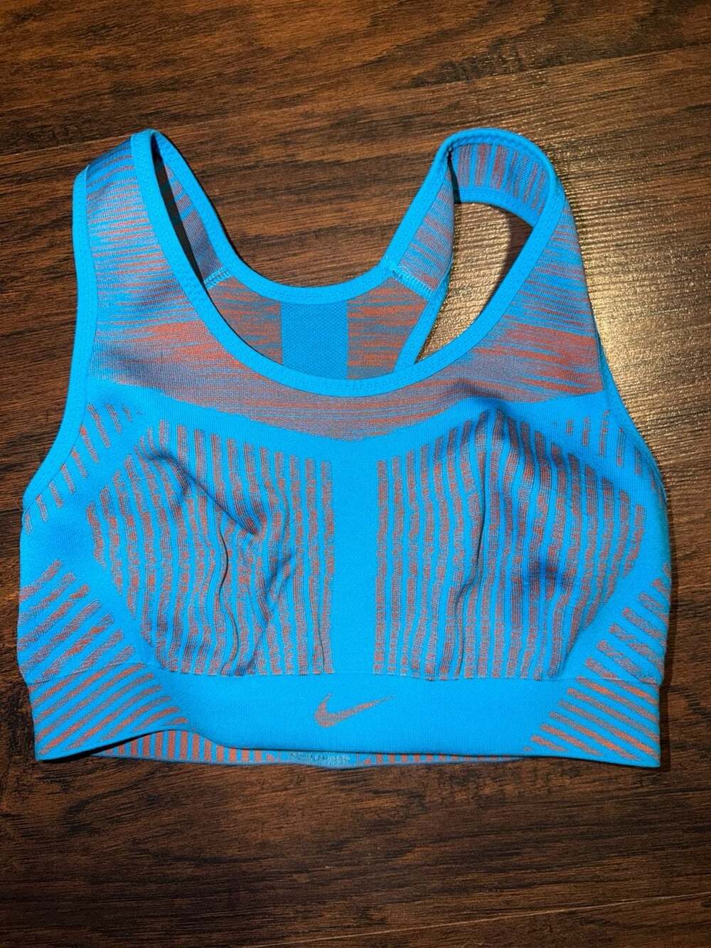 Nike FE/NOM Flyknit Sports Bra Size M Blue
